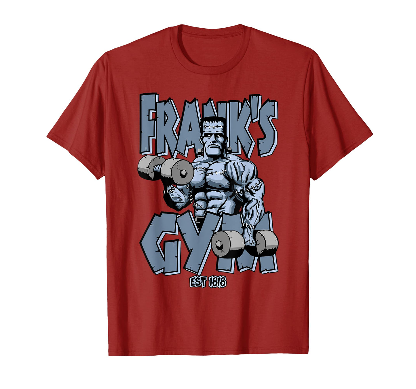Frankenstein Gym Funny Bodybuilding Fitness Workout T-Shirt