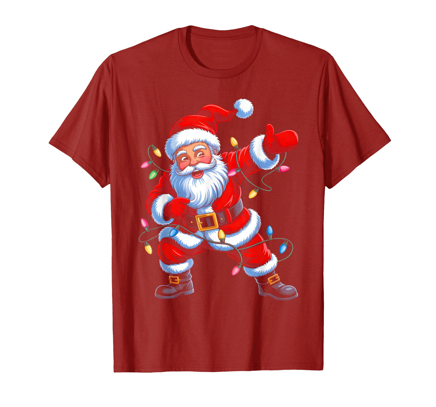 Dabbing Santa Funny Christmas Shirts Boys Kids Xmas Pajamas T-Shirt