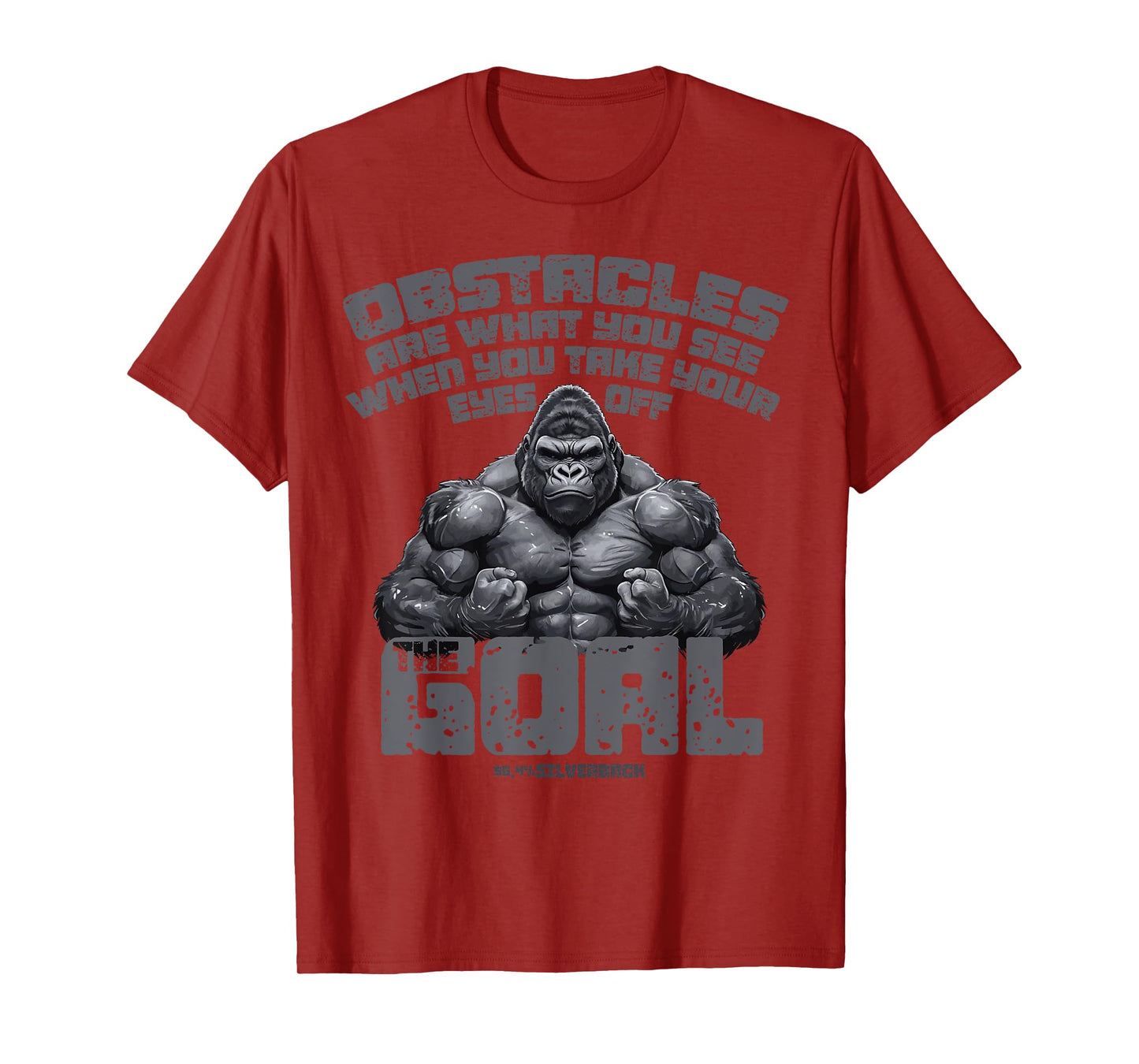 96.4% Silverback Gym apparel, body building, Strongman Goal T-Shirt