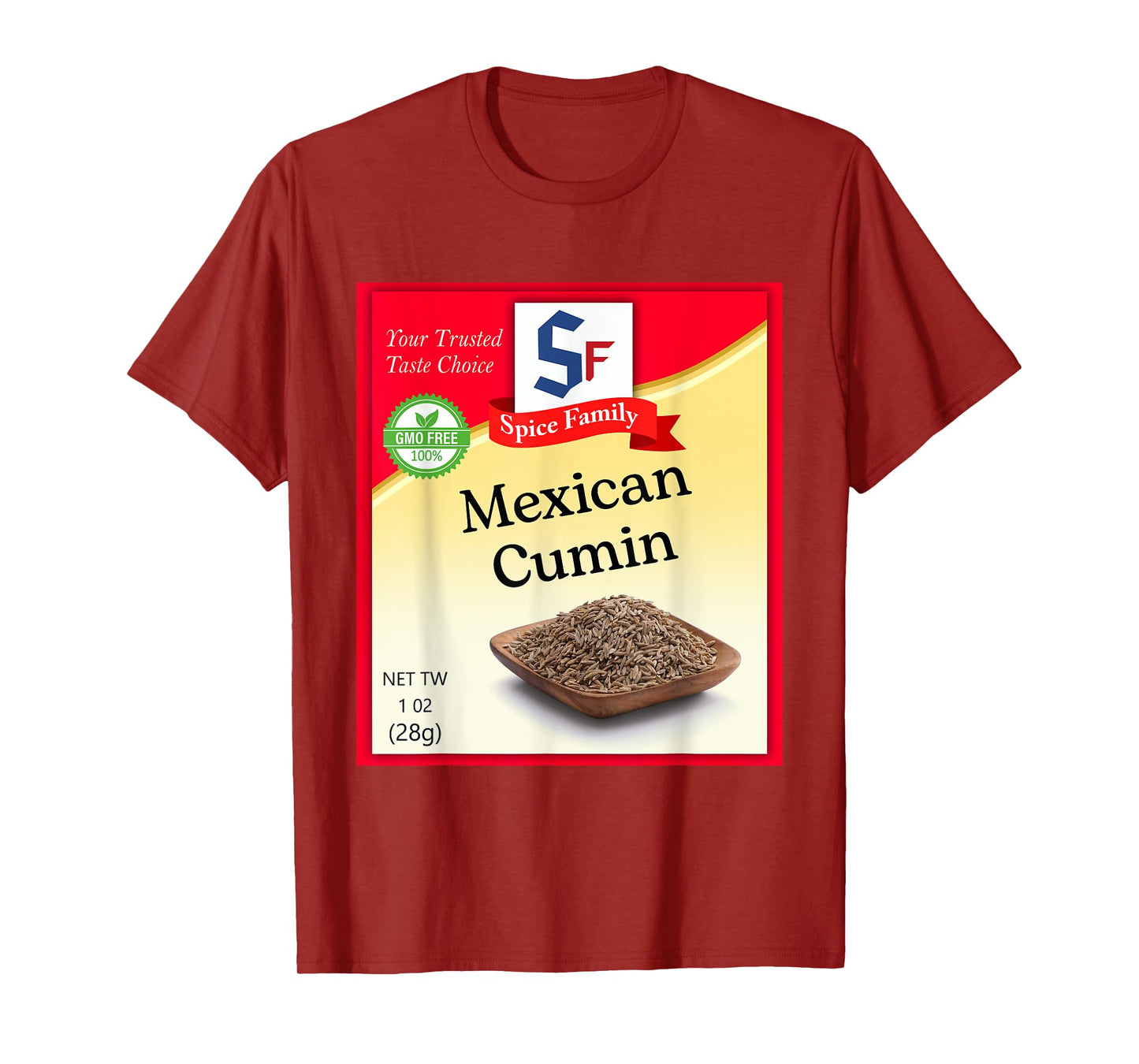 Mexican Cumin Condiment Costume Holiday Spice Costumes T-Shirt