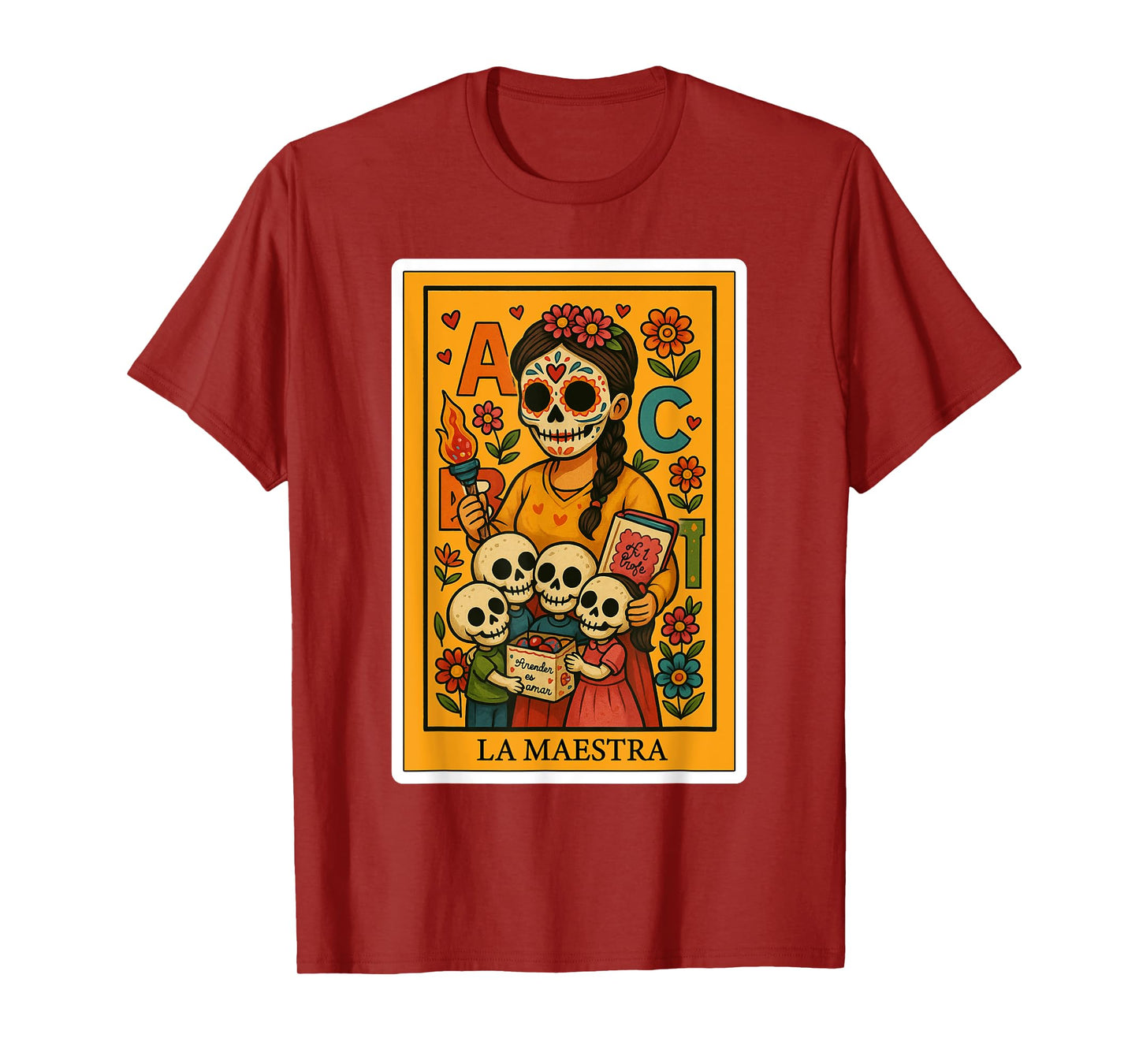 La Maestra | Spanish-Mexican Bingo Card Funny Gifts T-Shirt