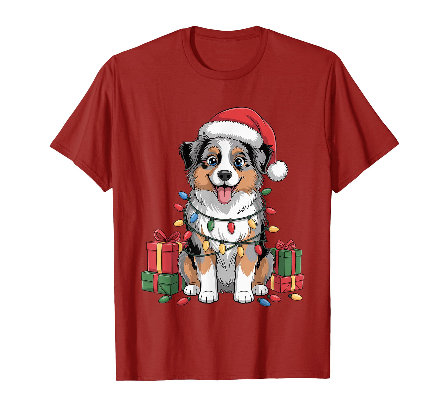 Cute Yorkshire Terrier Christmas Funny Dog Lover Holiday T-Shirt