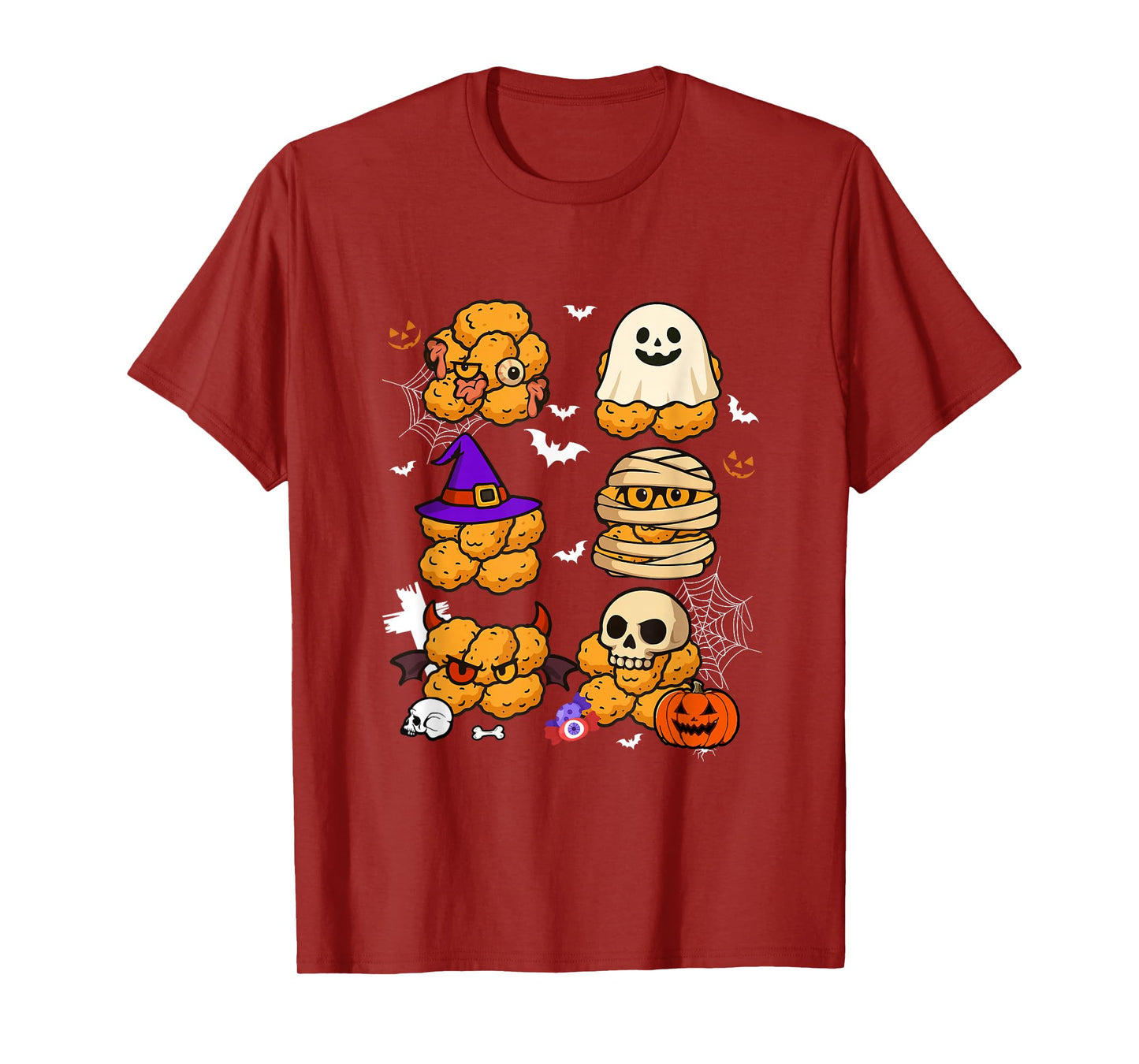 Horror Chicken Nuggets Collection Boo Witch Zombie Halloween T-Shirt