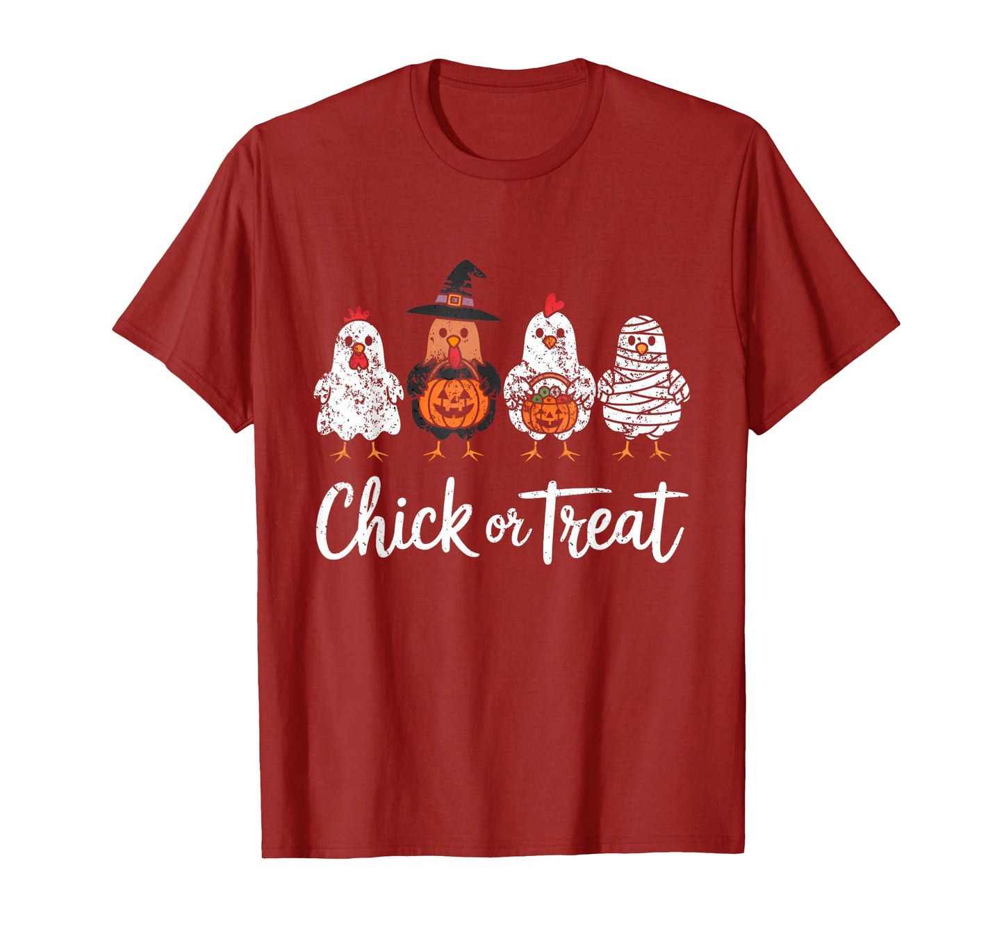 Funny Halloween Witch Spooky Chicken or Treat T-Shirt