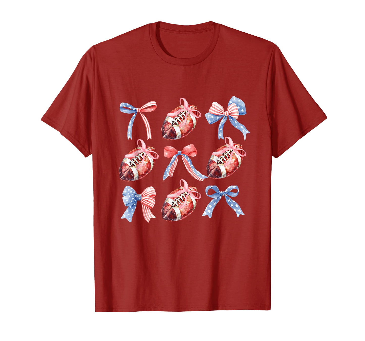 Game Day Coquette Football for women and girls T-Shirt