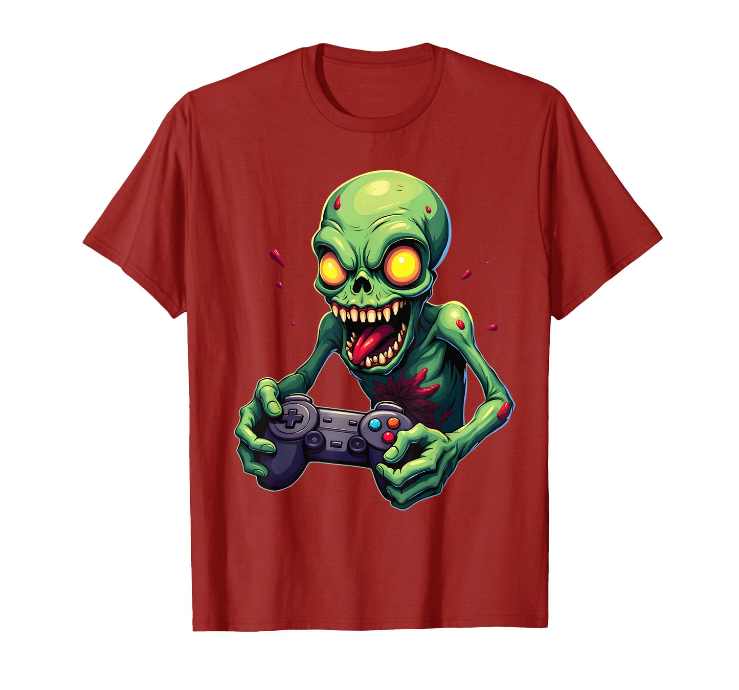 Game On Alien Gamer Creepy Playful Fun T-Shirt