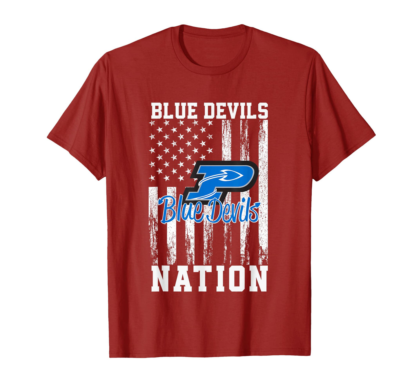 Plattsmouth Blue Devils Logo Nation HS T-Shirt
