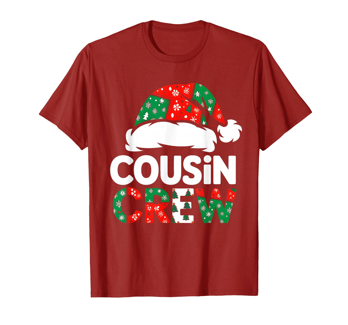 Christmas Cousin Crew Buffalo Red Plaid Family Xmas Pajamas T-Shirt