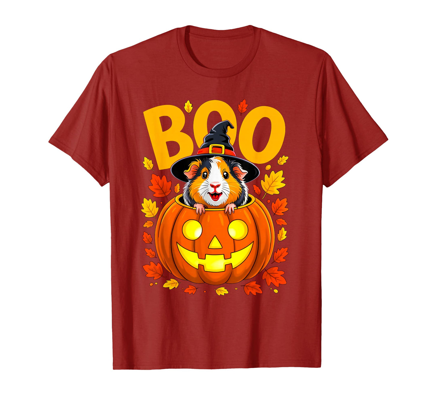 Boo Guinea Pig Pumpkin Halloween Kawaii Guinea Pig T-Shirt