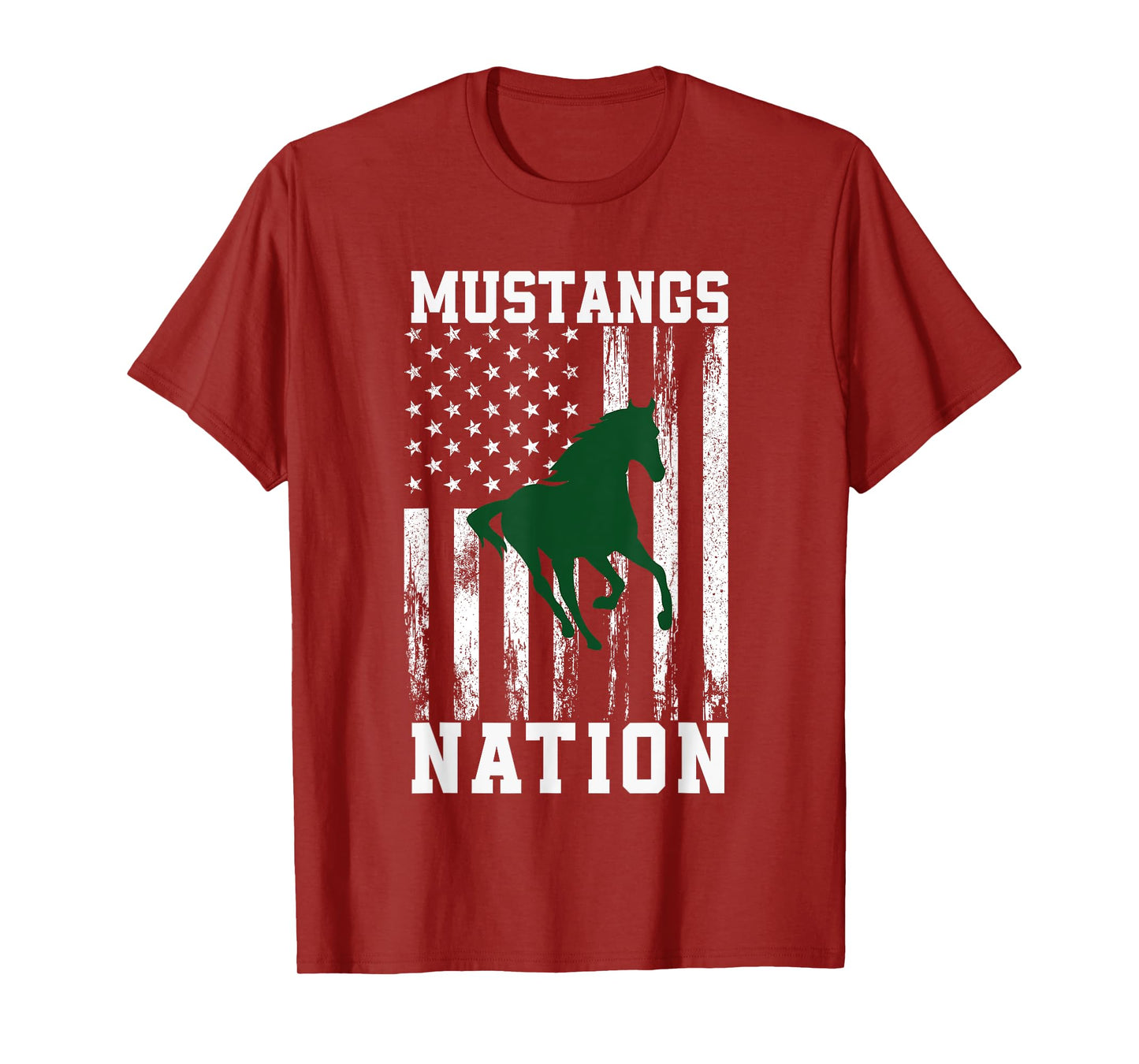 Strongsville Mustangs Logo Nation HS T-Shirt
