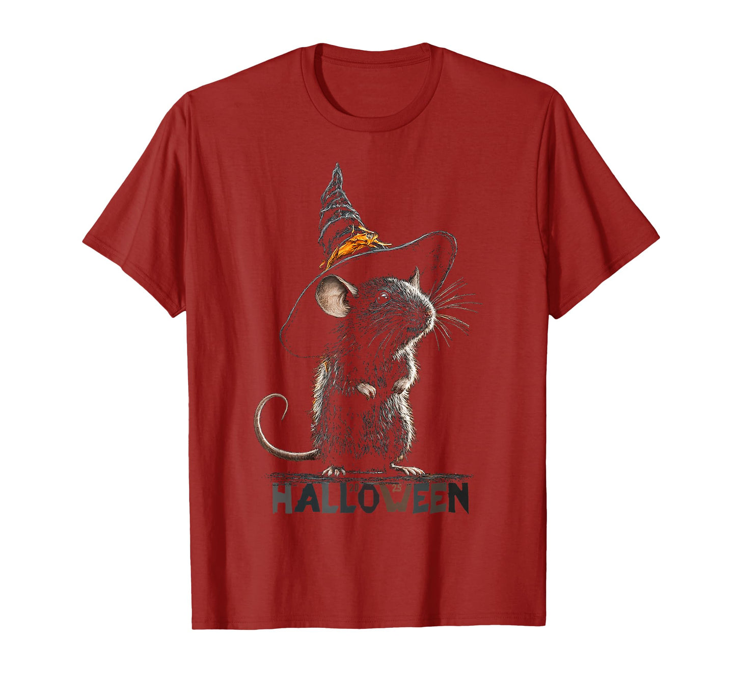 Halloween 2025 Mouse Witch Animal Costume Fun Halloween T-Shirt
