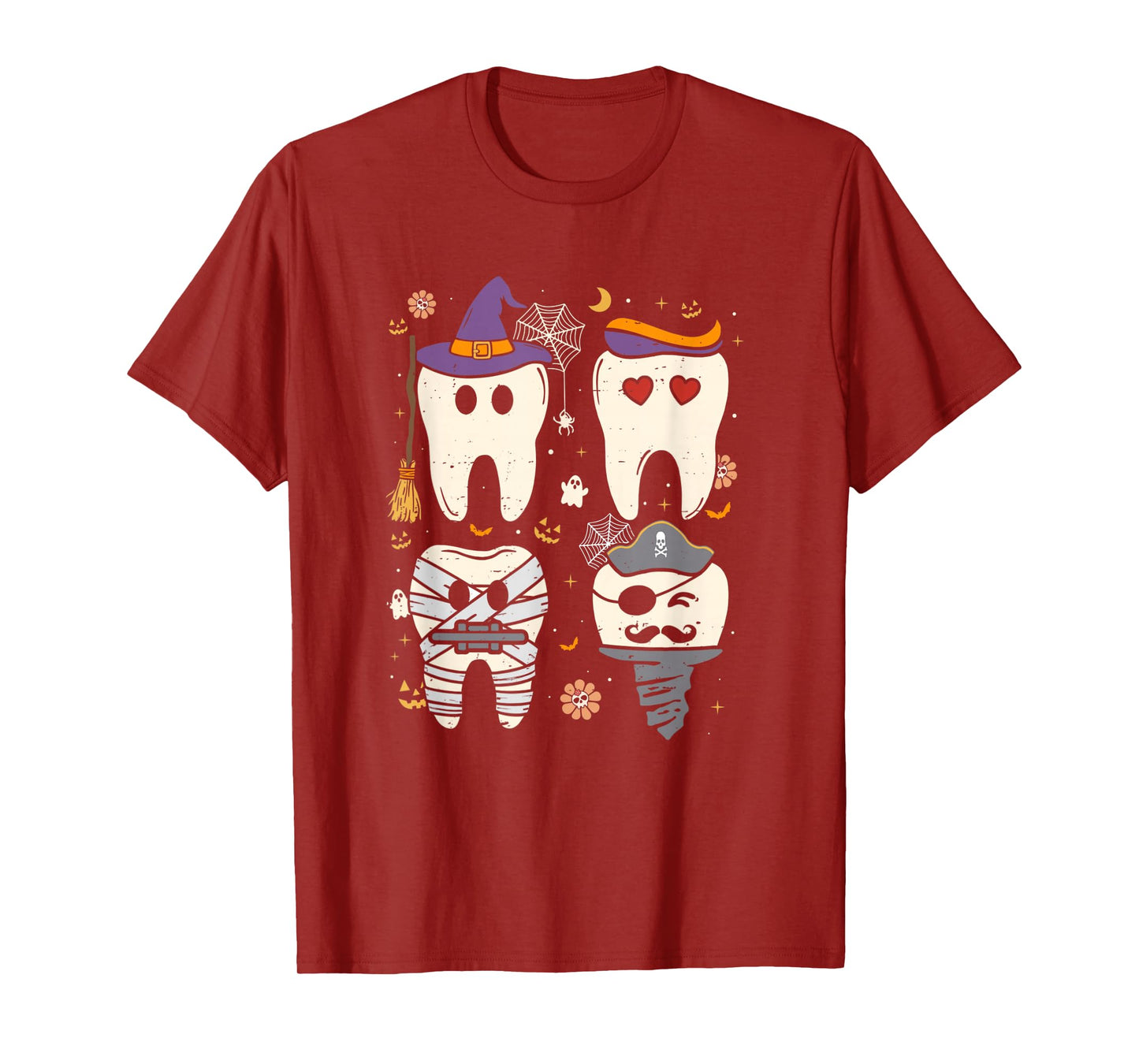 Halloween Dentist Witch Teeth Dental Crew Costume Men Women T-Shirt