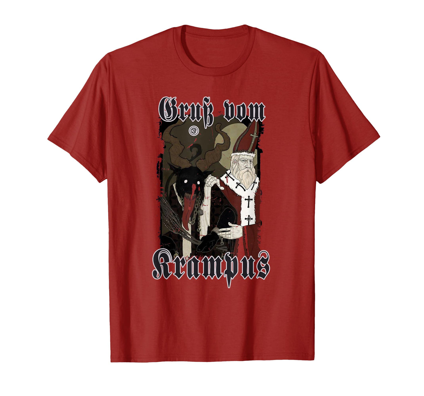 Greeting from Krampus Christmas Legend Figure T-Shirt