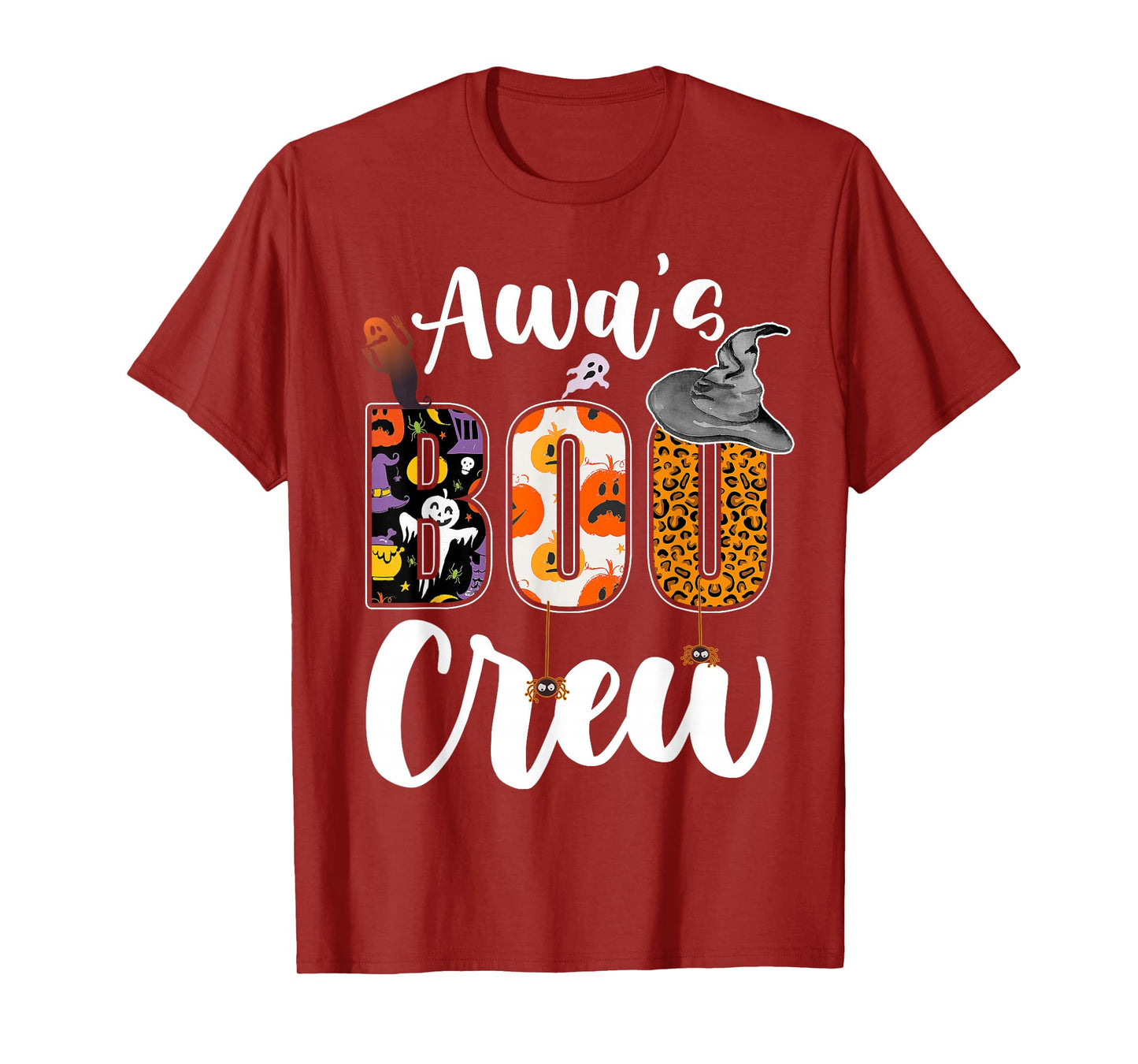 Awa's Boo Crew Halloween Grandma Grandkids Matching T-Shirt