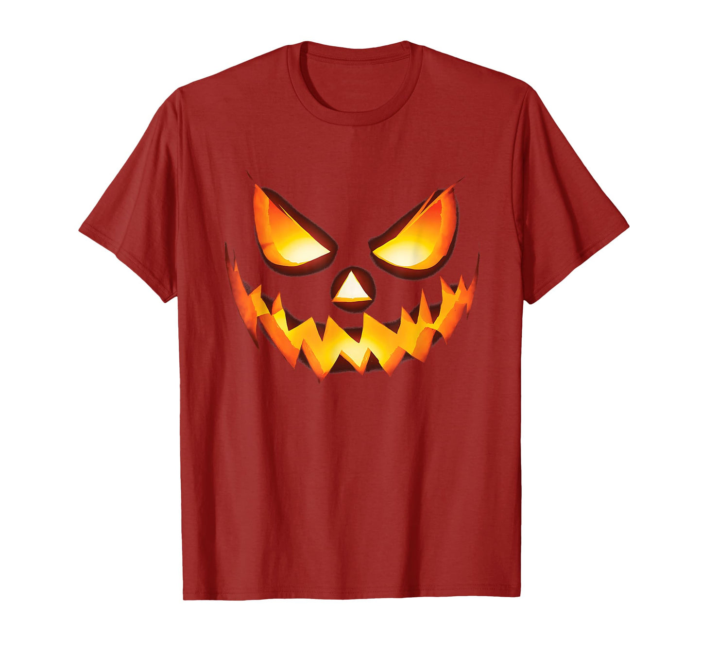 Jack O Lantern Scary Carved Pumpkin Face Halloween Costume T-Shirt