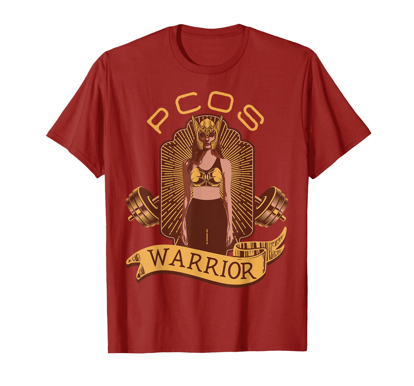 PCOS Awareness Month Exercise Fitness Workout PCOS Warrior T-Shirt