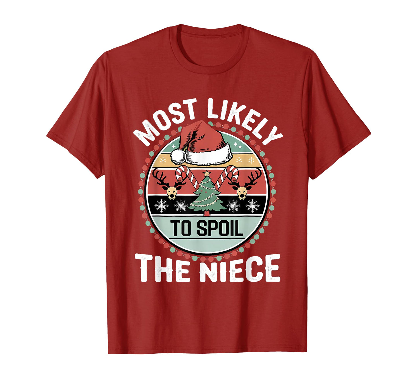 Funny Most Likely to Spoil The Nephew Christmas Party T-Shirt