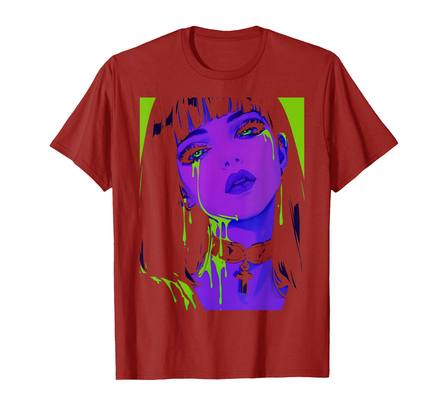 Cybergoth Cybercore Grunge Punk Goth Girl Alt Anime Manga T-Shirt