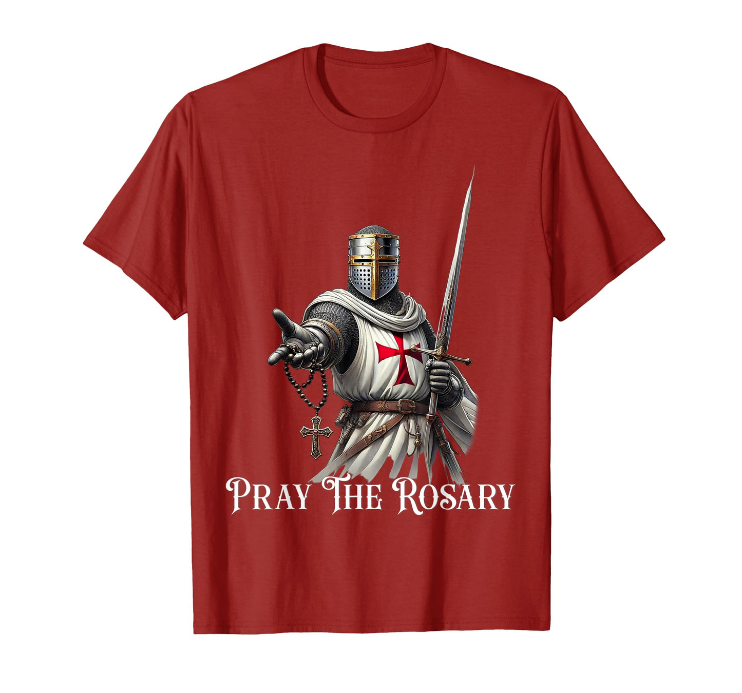 Catholic Knight Templar Latin Crusader Cross T-Shirt