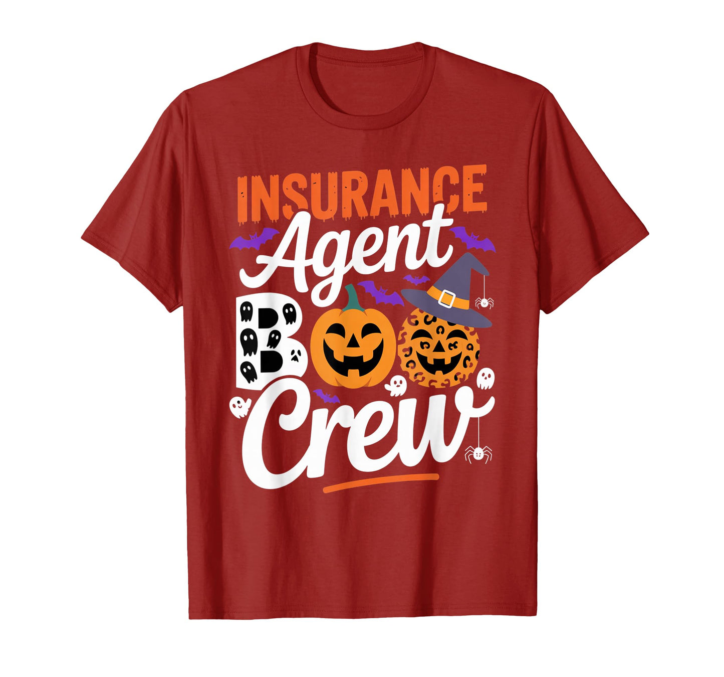 Insurance Agent Boo Crew Halloween Matching Spooky Outfit T-Shirt