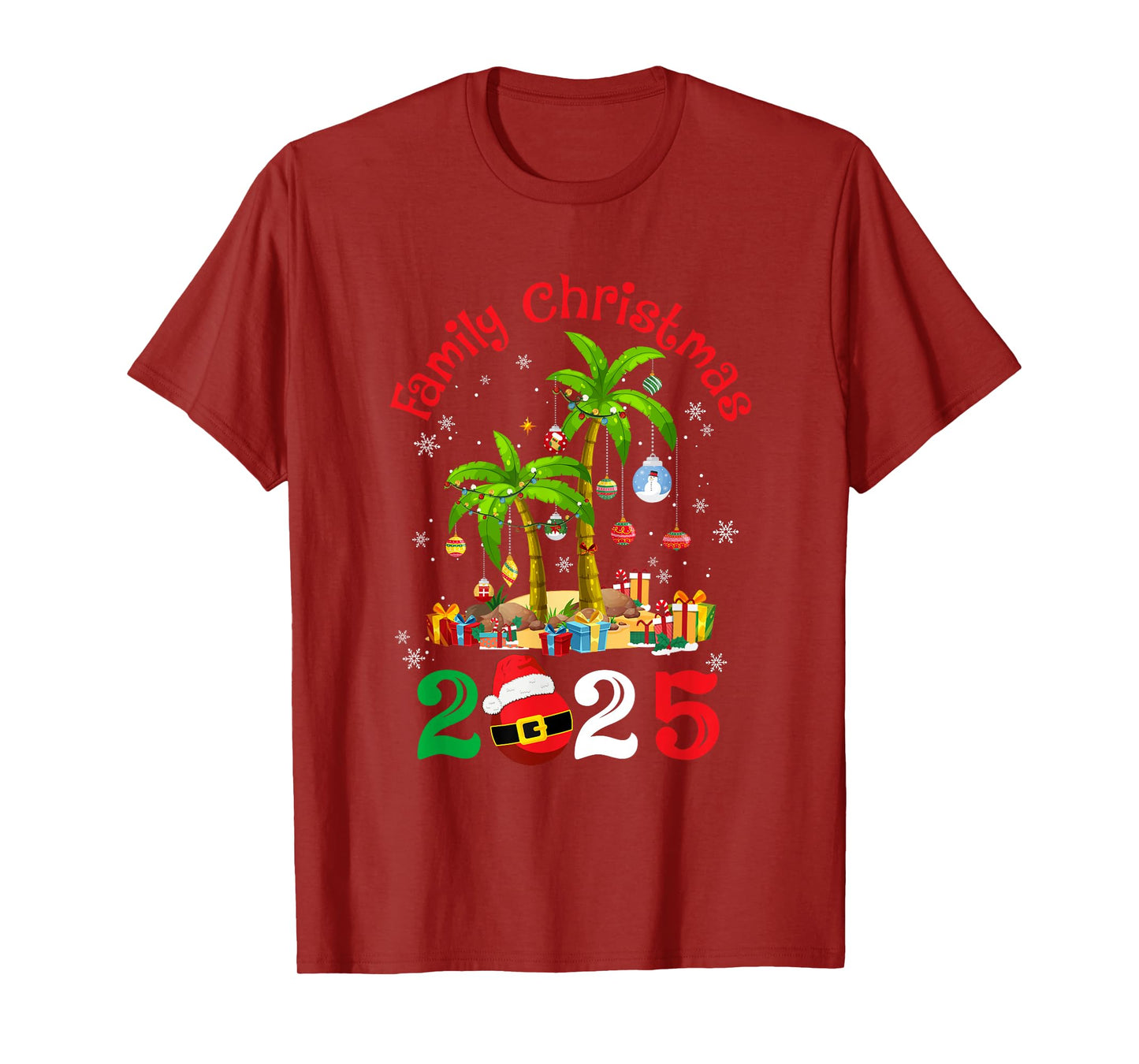 Retro Family Christmas Crew 2025 Matching Family T-Shirt
