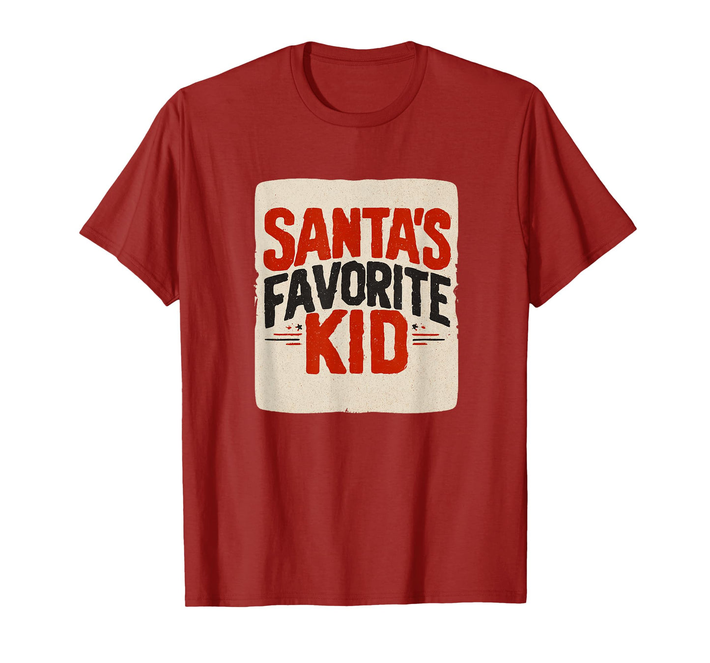 Handsome Santa's Favorite Kid Look T-Shirt