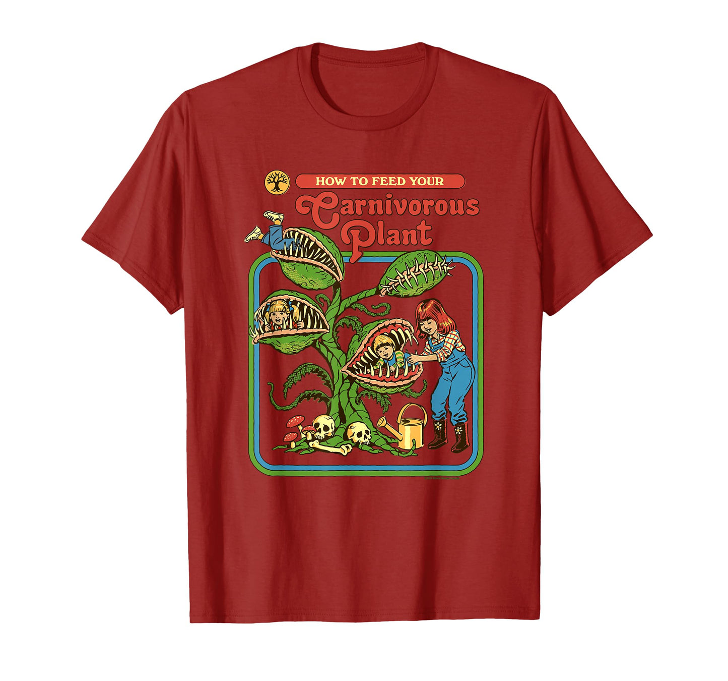 Steven Rhodes How To Feed Your Carnivorous Plant Dark Humor T-Shirt
