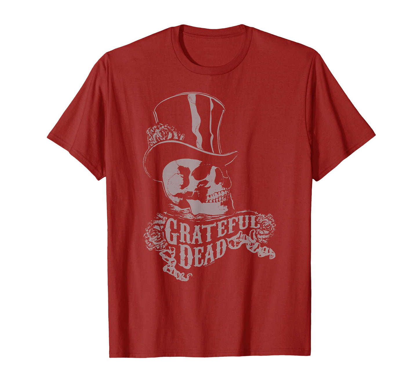 Grateful Dead Skull with Top Hat and Roses Vintage Band T-Shirt