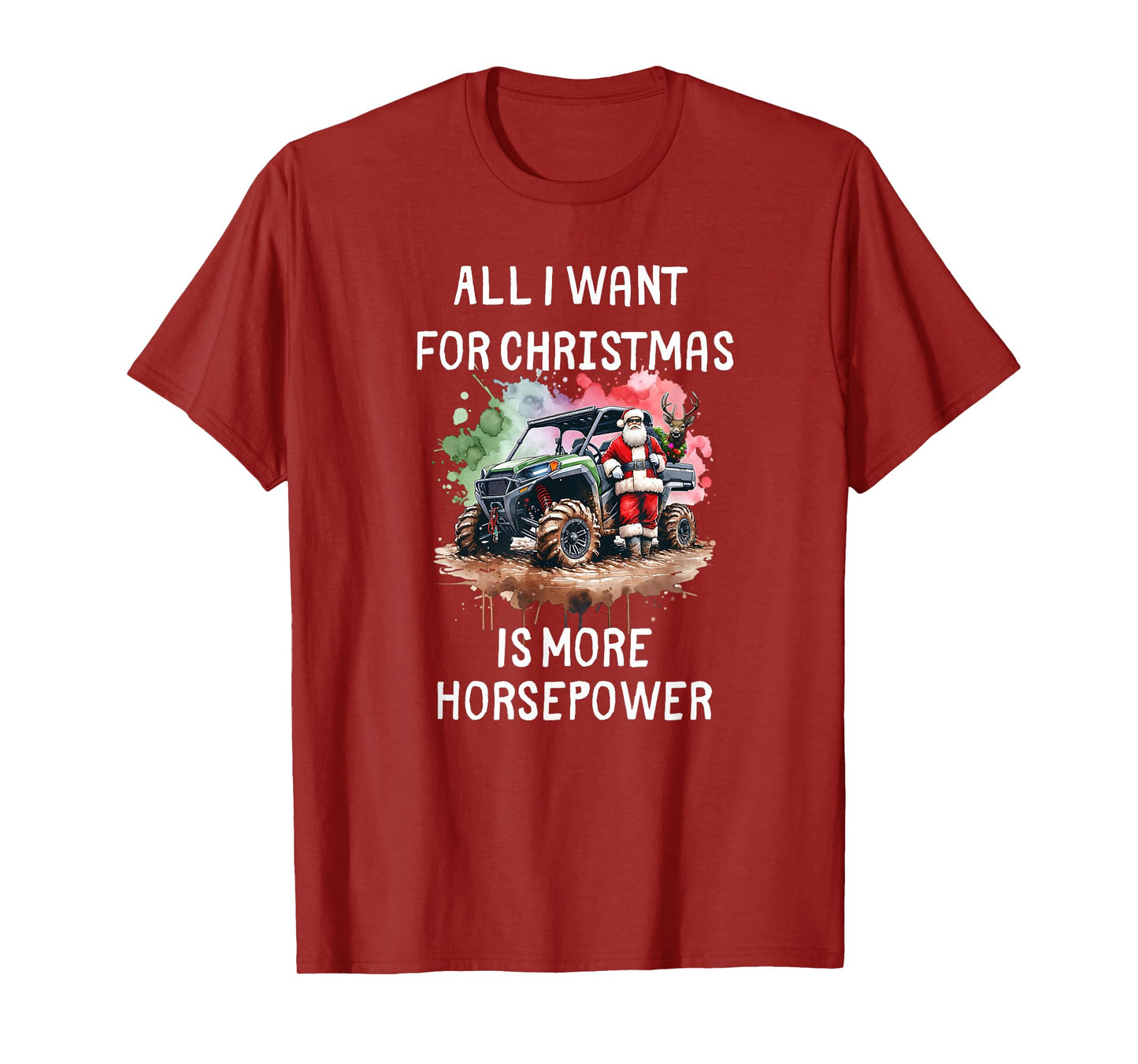 Funny SxS Life Christmas UTV Off Road Side-by-Side Riding T-Shirt