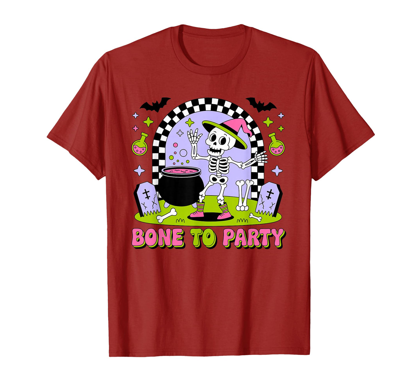 Bone to Party Halloween Design T-Shirt