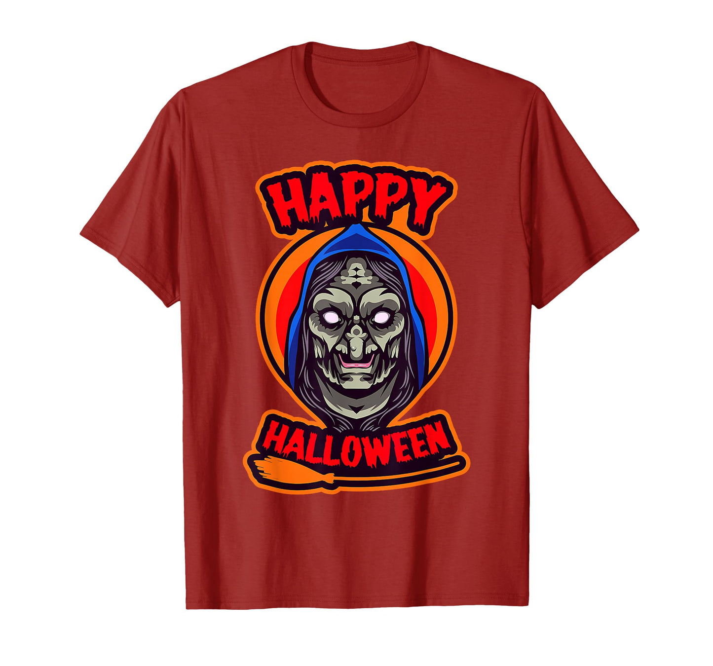 Witch Happy Halloween Costume Witches Dad Mom Kid Boys Girls T-Shirt