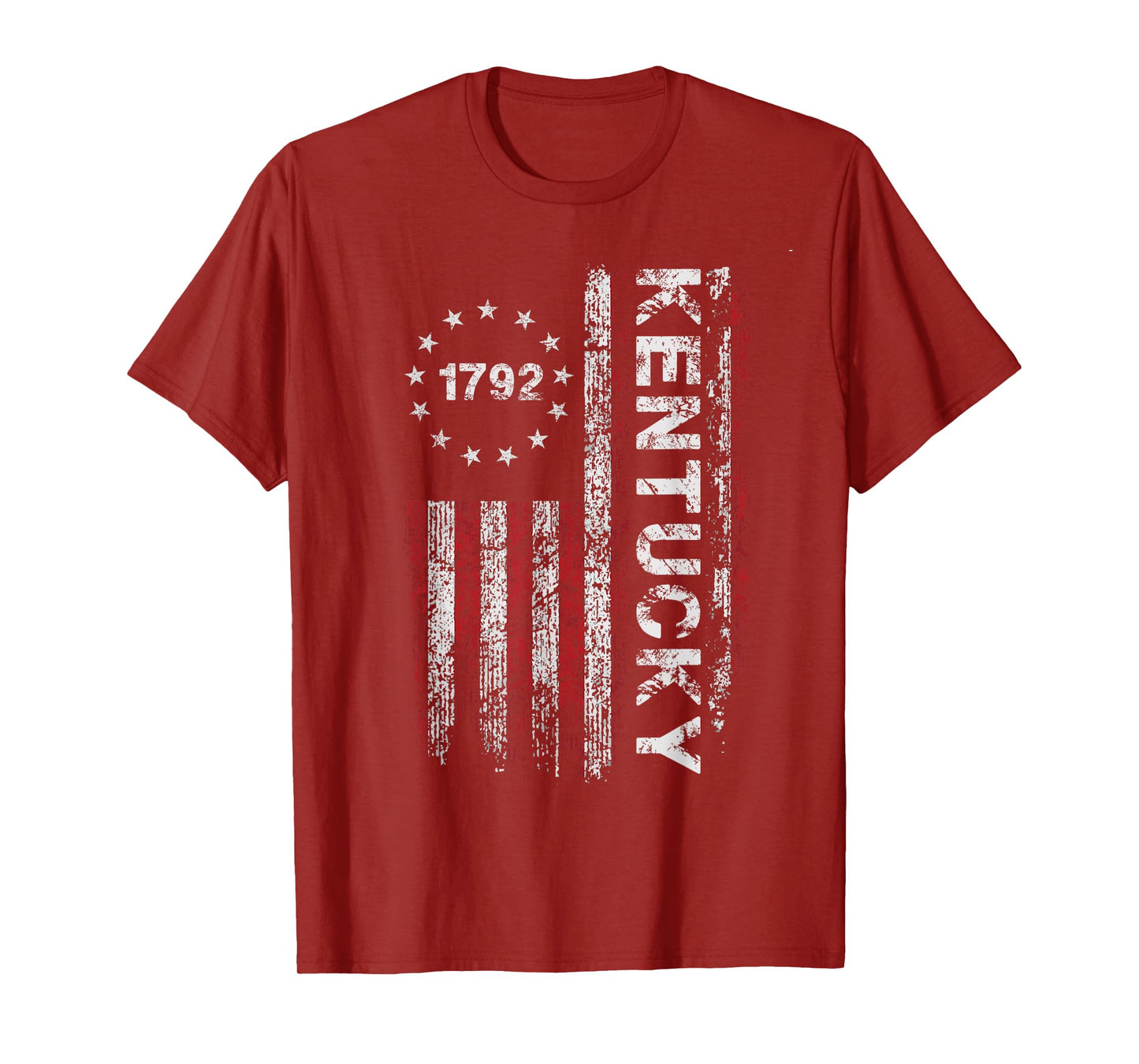 1792 Kentucky State US Flag Vintage For Men Women Youth T-Shirt