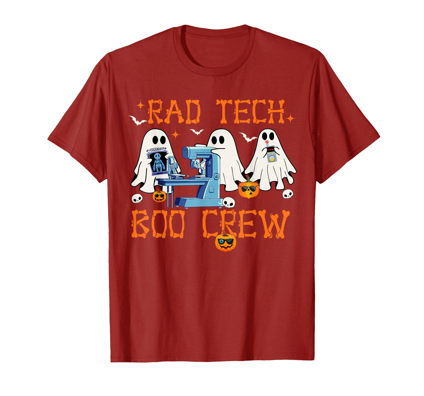 Radiology Department Rad Tech Boo Crew Halloween Costumes T-Shirt