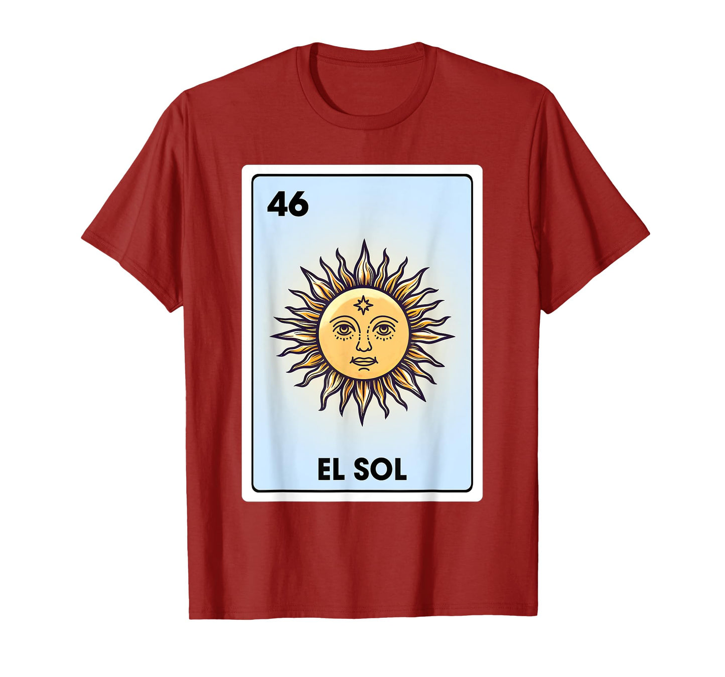 El Sol Mexican Sun Latina Chicana Chibi Bingo Card T-Shirt