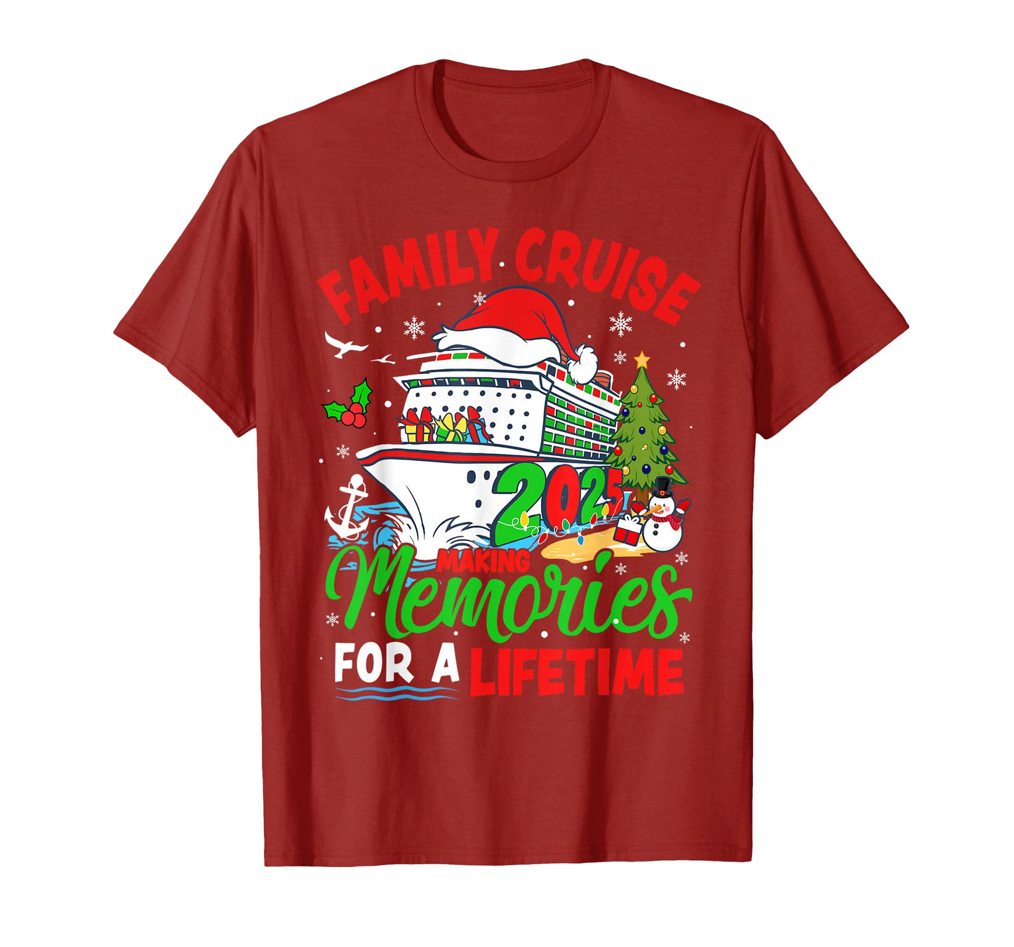 Family Cruise 2025 Making Memories for A Lifetime Christmas T-Shirt
