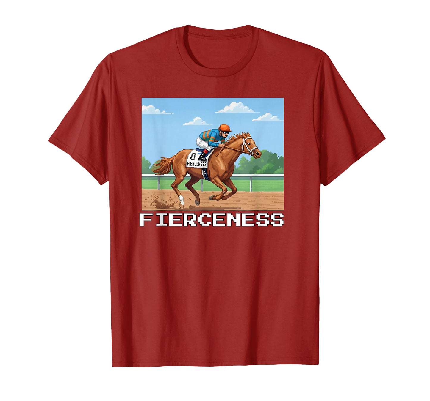 Fierceness Horse, Horse Racing, Del Mar, Santa Anita, Horses T-Shirt
