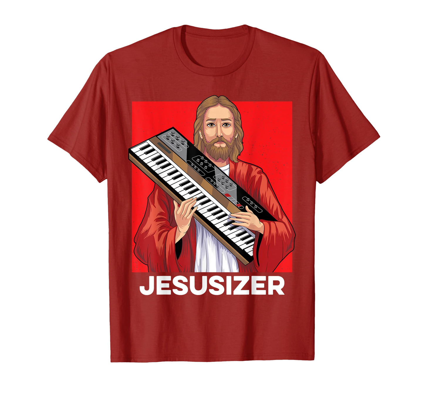 Jesusizer Holy Synthesizer Analog Jesus Synth Music Nerd T-Shirt