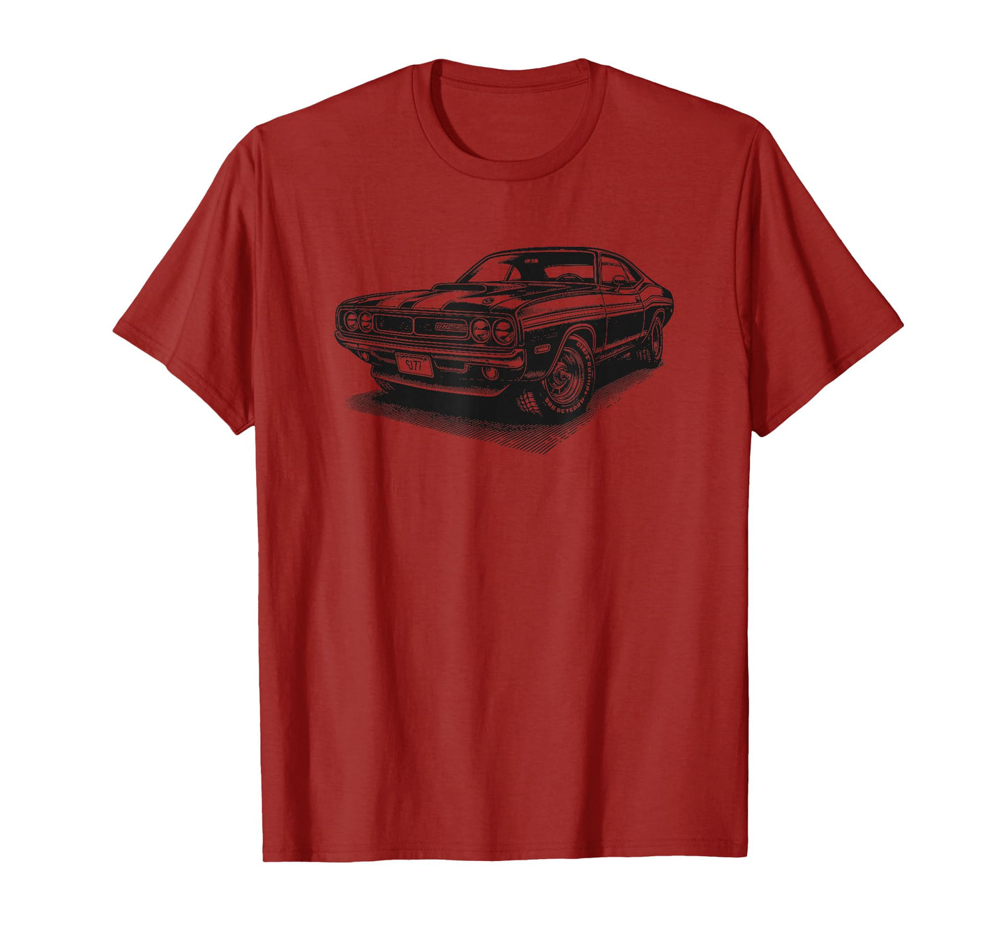 Classic American Muscle Car Retro Vintage 60s 70s Car Lover T-Shirt