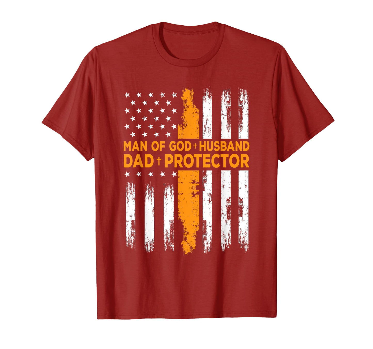 Jesus God Religious Man of God Husband Dad Protector T-Shirt