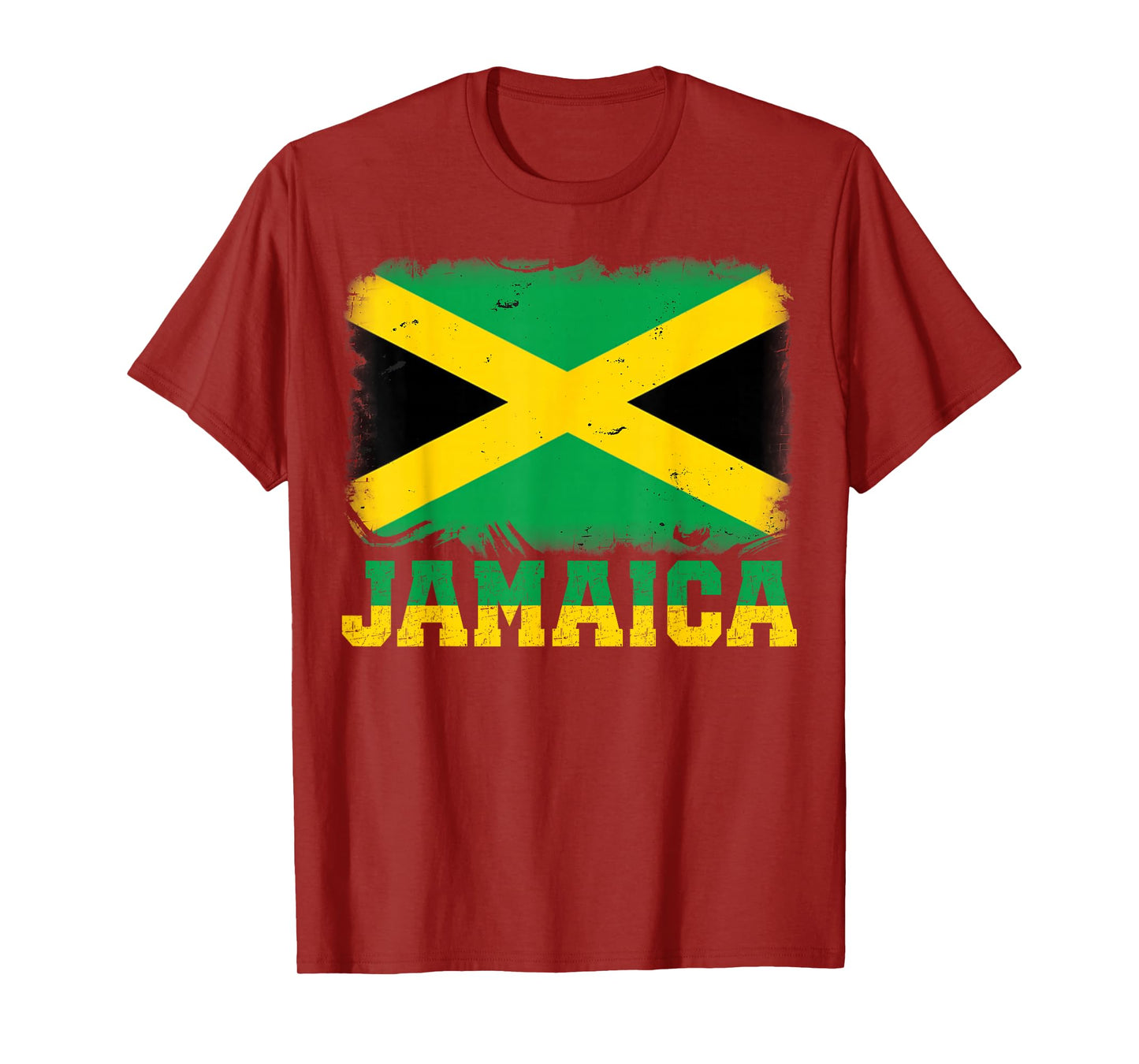 Jamaican Flag Vintage Jamaica Souvenir Love Travel Vacation T-Shirt