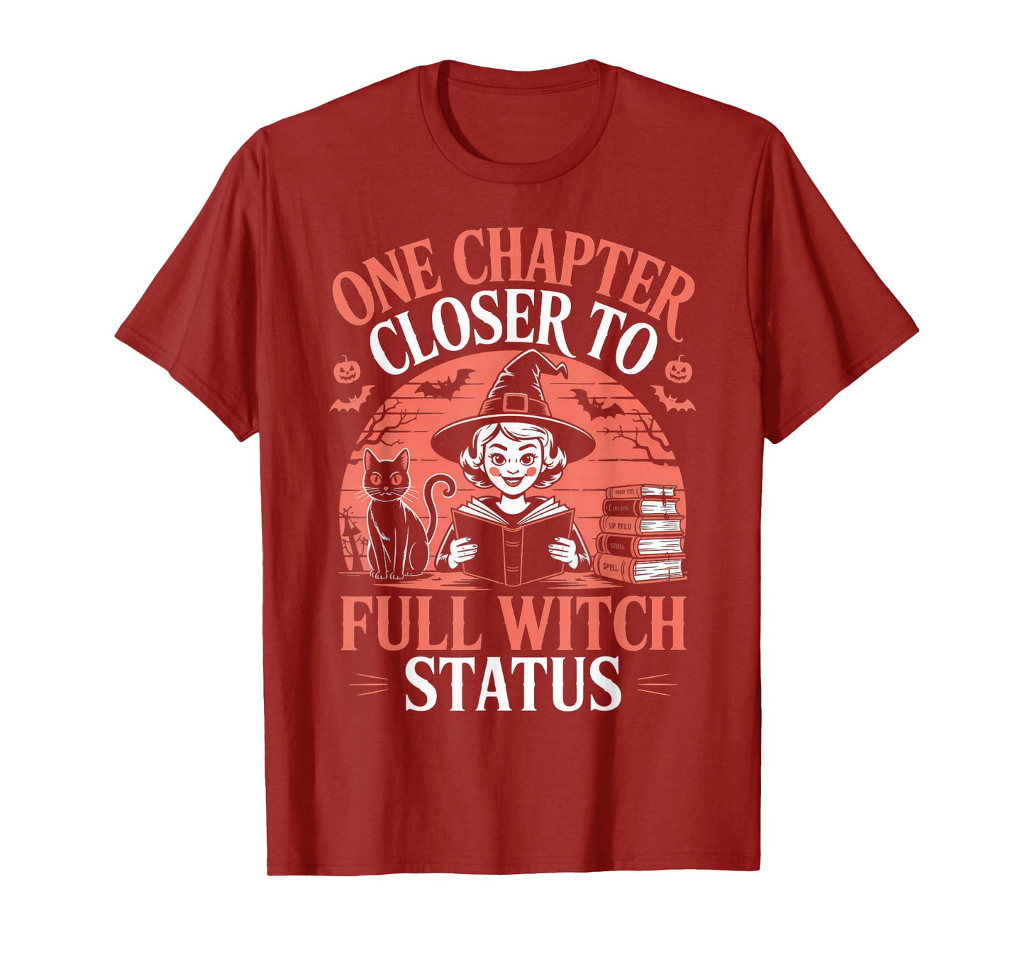 One Chapter Closer Witch Witches Bookish Book Reader Reading T-Shirt
