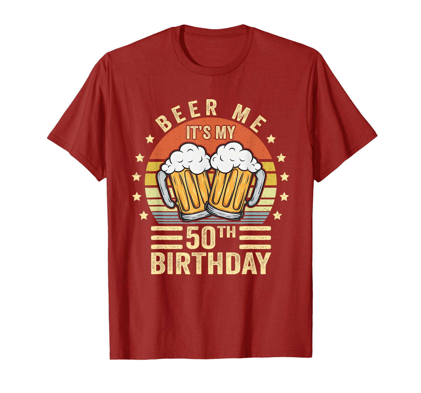 Beer Me It's My 50th Birthday, 50th Birthday Vintage T-Shirt