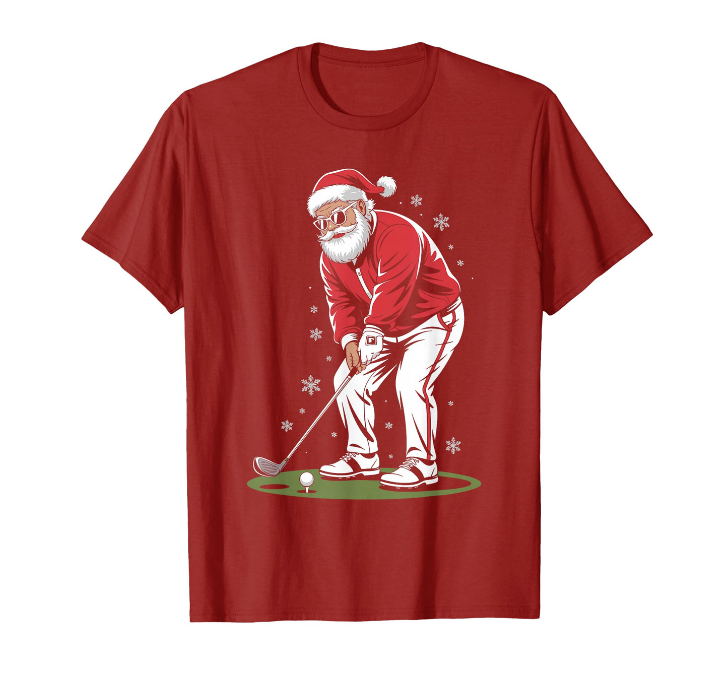 Santa Claus Golf Player Christmas Golfer Xmas Golfing T-Shirt