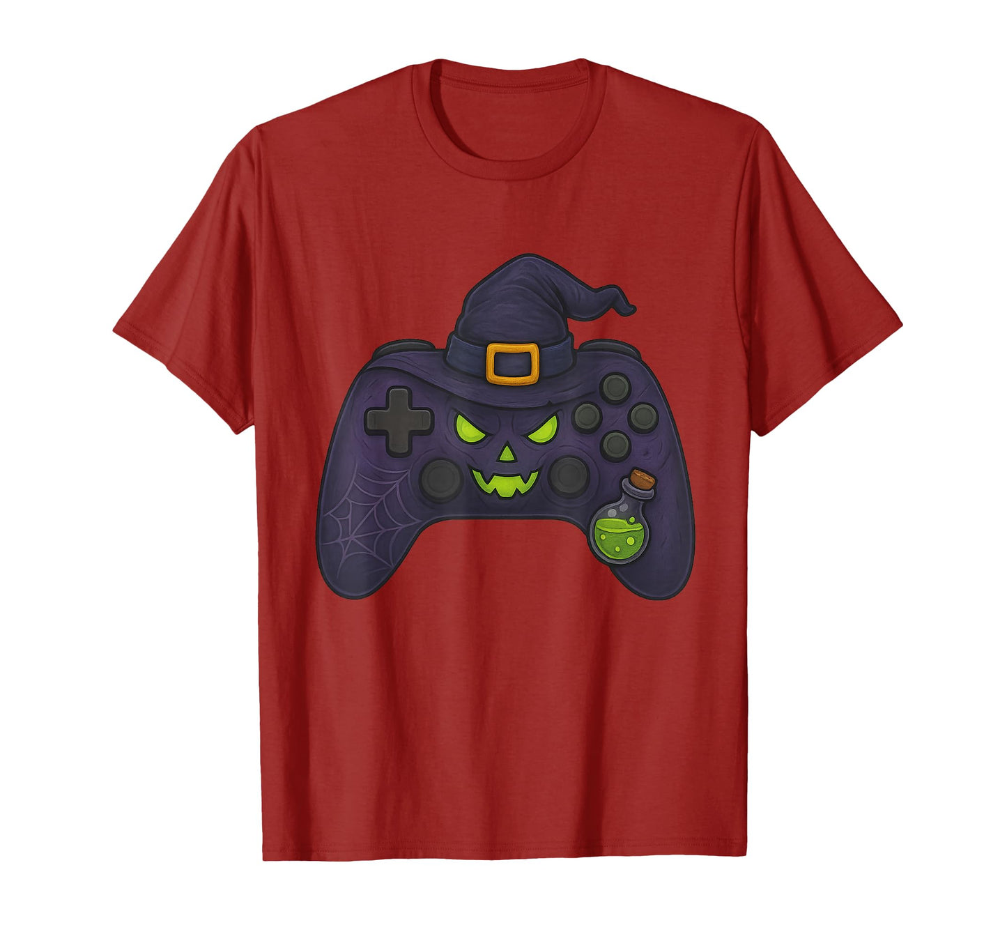 Halloween Witch Gamer Gaming Controller Costume Boys Kids T-Shirt