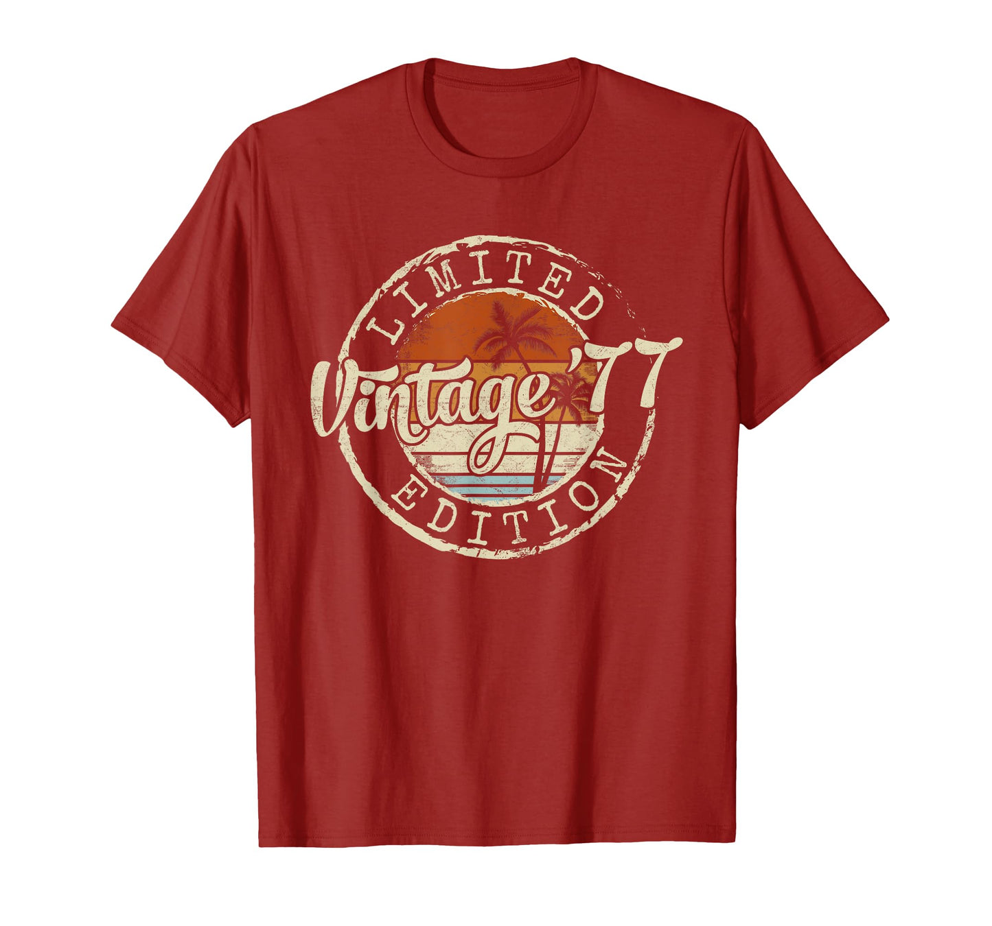 Vintage 1977 48th Birthday Gifts 48 Year Old For Men Women T-Shirt