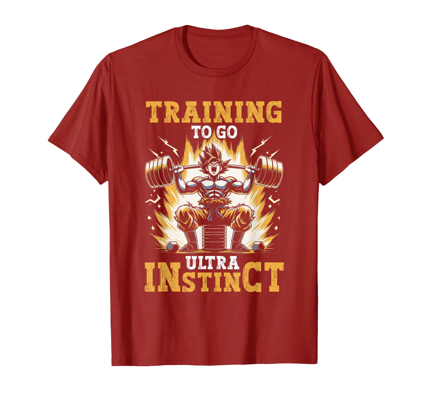 Training To Go Ultra Instinct Gym Weightlifting Bodybuilder T-Shirt