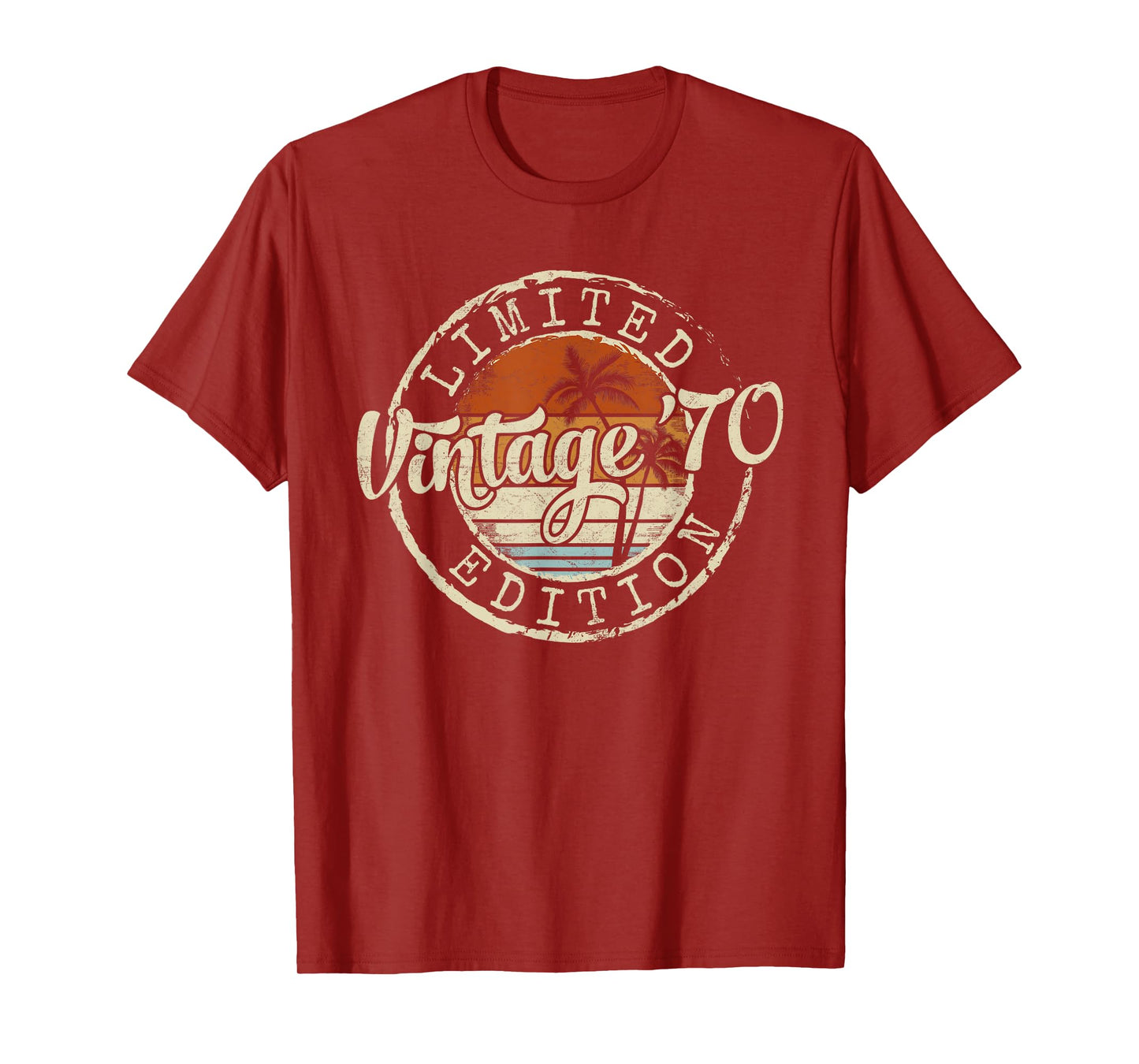 Vintage 1970 55th Birthday Gifts For Men Women 55 Year Old T-Shirt