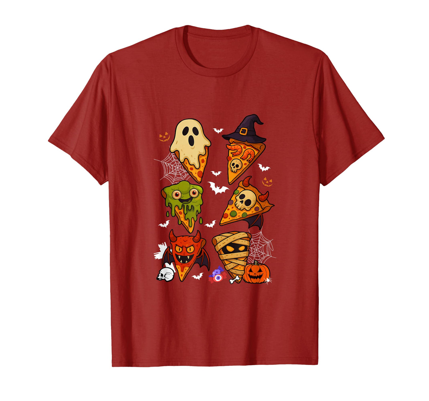 Horror Pizzas Collection Boo Witch Zombie Halloween T-Shirt