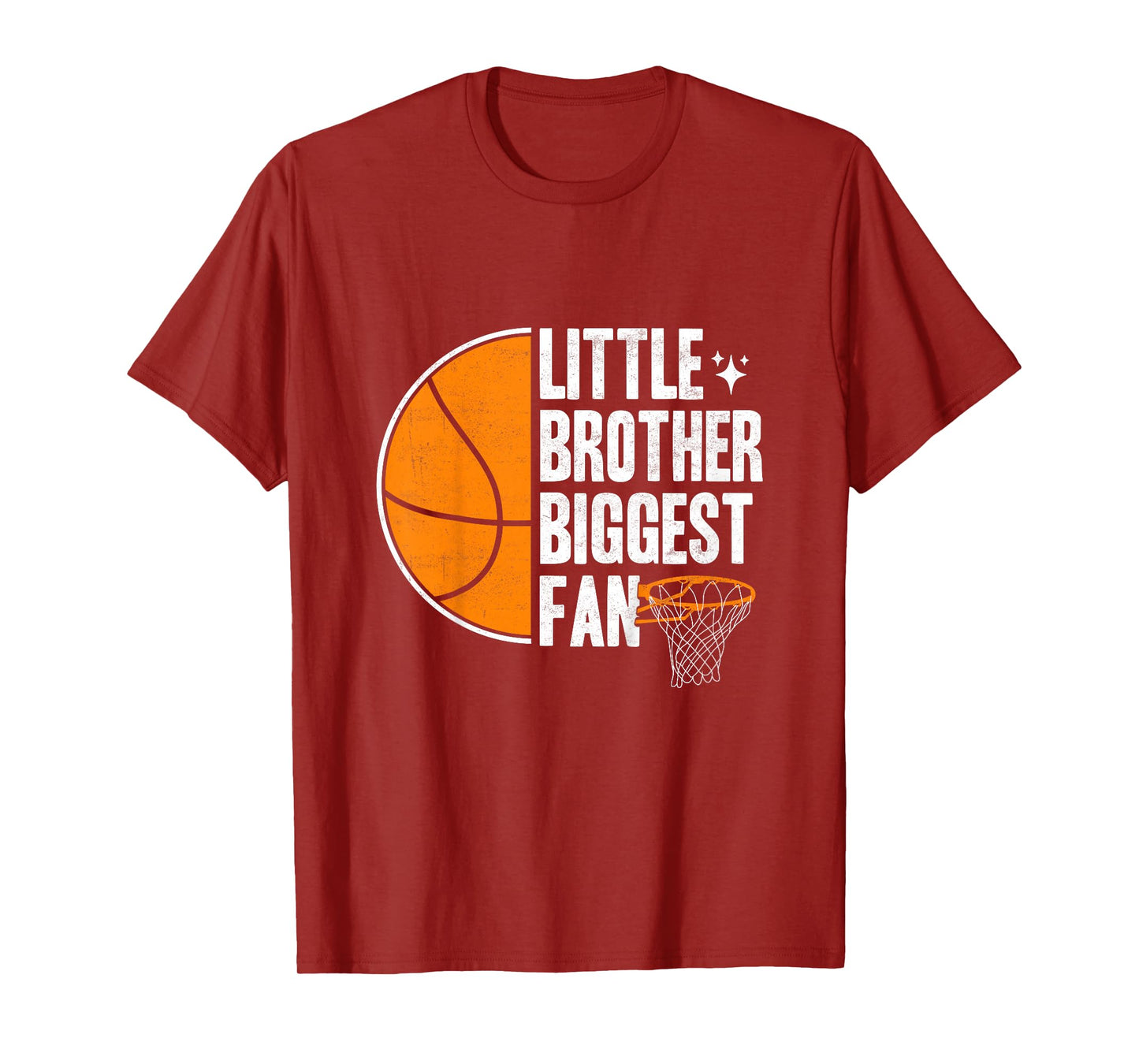 Kids Basketball Little brother Biggest Fan Basketball brother T-Shirt