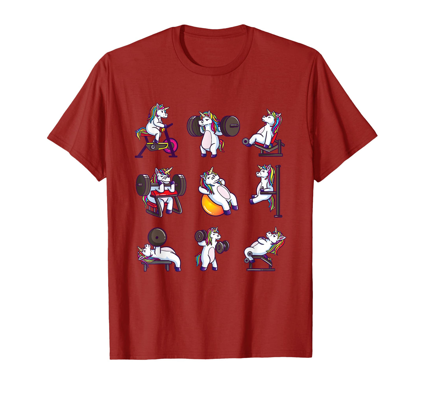 Unicorn Weightlifting Powerlifting Gym Workout Girls Gift T-Shirt